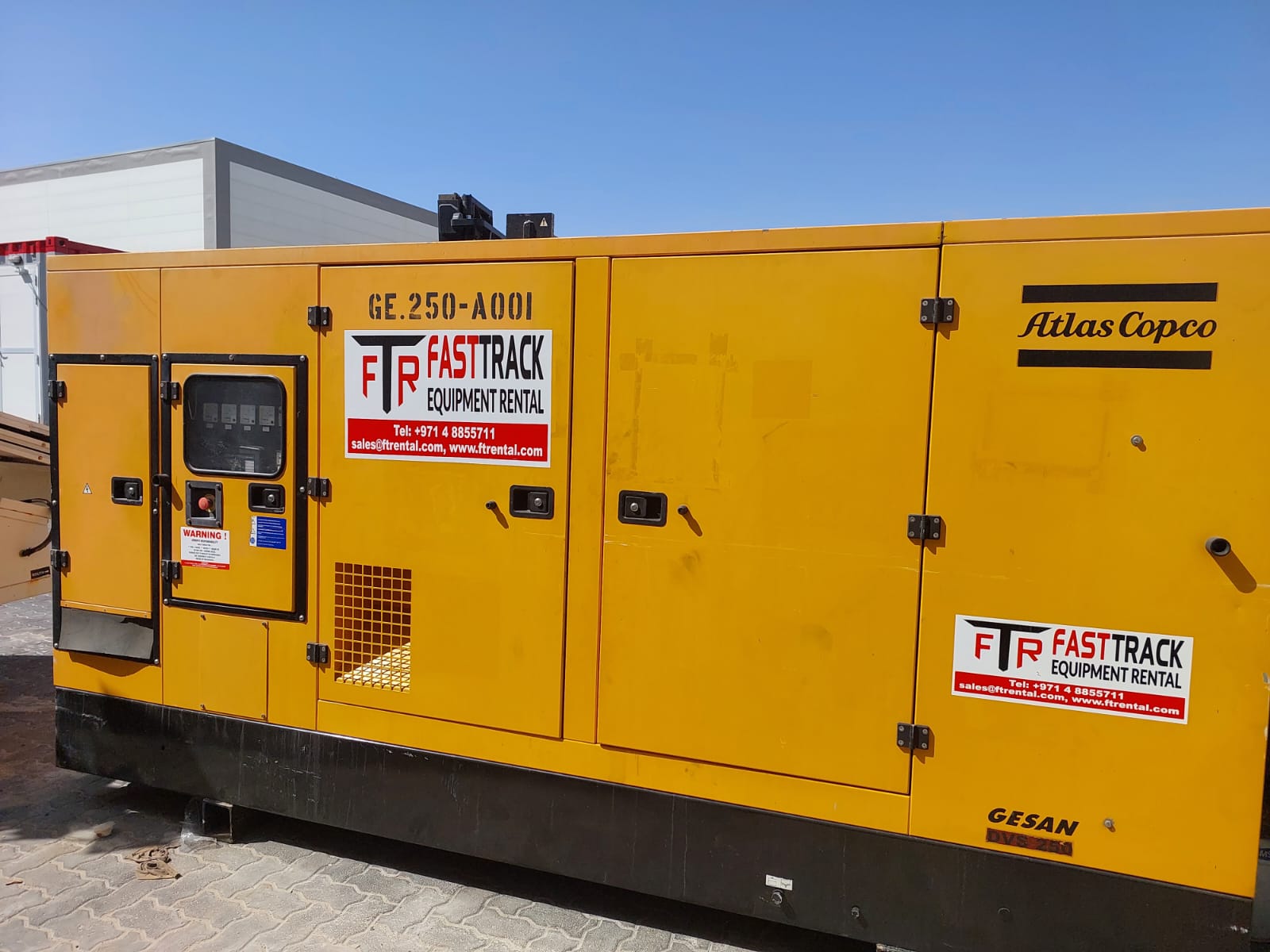Power generators for rent by fast track equipment rental the best equipment rental company in UAE